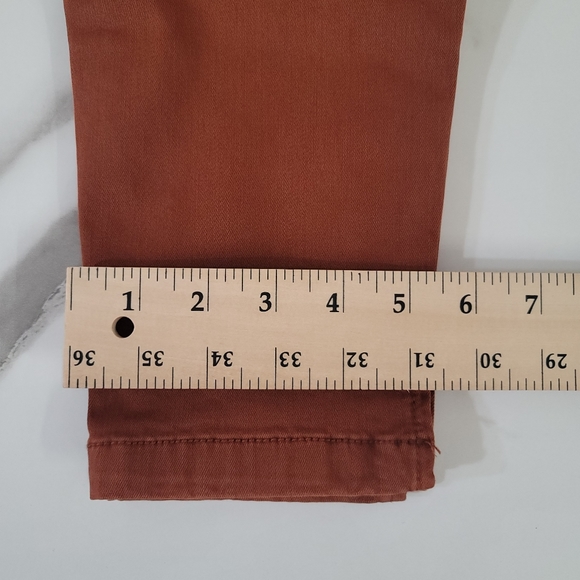 Patchington Pants Womens  Brown Mid Rise Ankle Flat Front Casual Comfort Size 6 - Picture 6 of 14